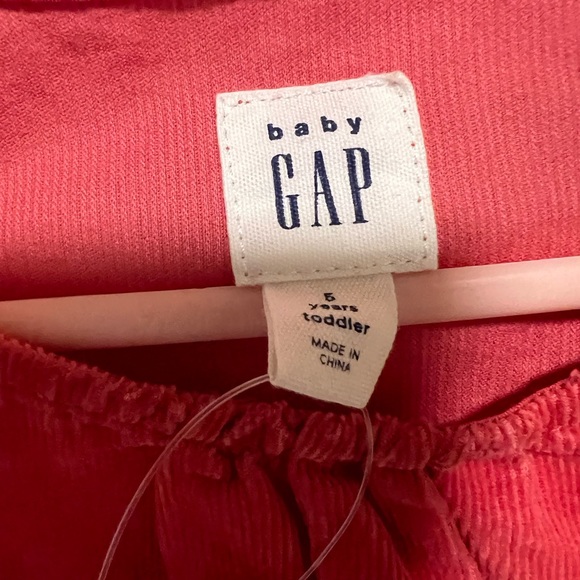 Light red GAP corduroy jumper dress - Picture 2 of 5